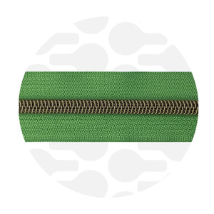 Apple Green-Bronze Nylon Coil zipper